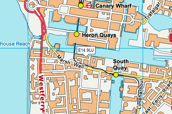 E14 9UJ map - OS VectorMap District (Ordnance Survey) E14 9UJ map - OS VectorMap District (Ordnance Survey)