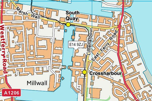 E14 9ZJ map - OS VectorMap District (Ordnance Survey) E14 9ZJ map - OS VectorMap District (Ordnance Survey)