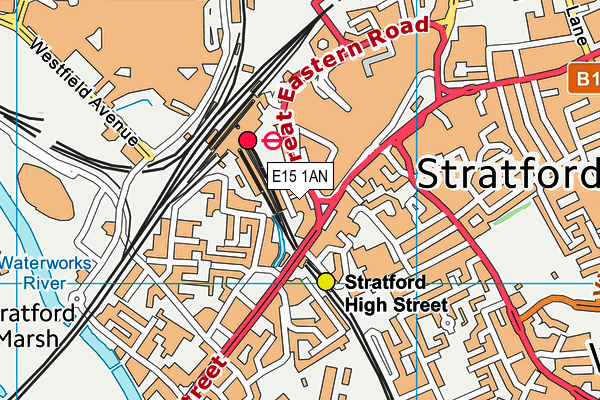 E15 1AN map - OS VectorMap District (Ordnance Survey) E15 1AN map - OS VectorMap District (Ordnance Survey)