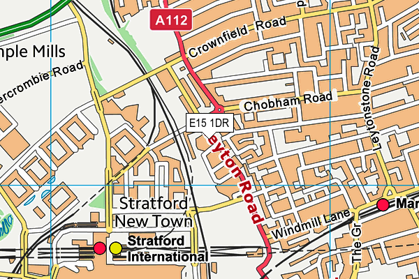 E15 1DR map - OS VectorMap District (Ordnance Survey) E15 1DR map - OS VectorMap District (Ordnance Survey)