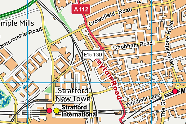 E15 1GD map - OS VectorMap District (Ordnance Survey) E15 1GD map - OS VectorMap District (Ordnance Survey)