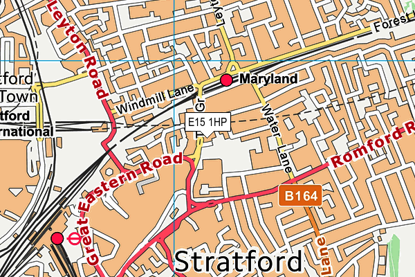 E15 1HP map - OS VectorMap District (Ordnance Survey) E15 1HP map - OS VectorMap District (Ordnance Survey)