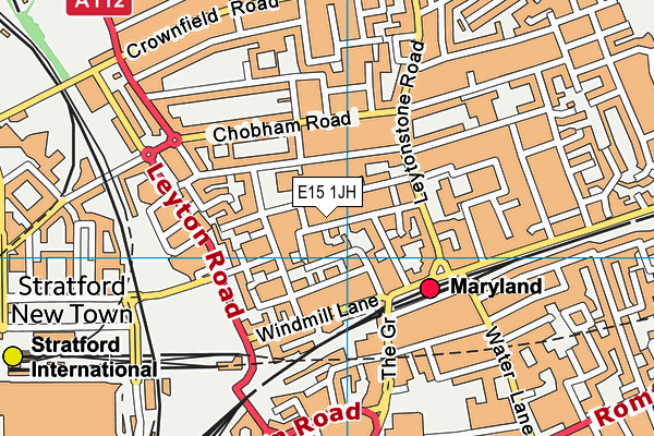 E15 1JH map - OS VectorMap District (Ordnance Survey) E15 1JH map - OS VectorMap District (Ordnance Survey)