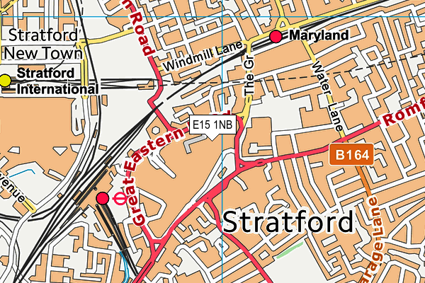 E15 1NB map - OS VectorMap District (Ordnance Survey) E15 1NB map - OS VectorMap District (Ordnance Survey)