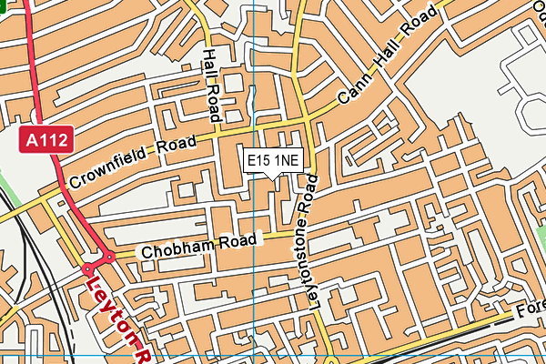 E15 1NE map - OS VectorMap District (Ordnance Survey) E15 1NE map - OS VectorMap District (Ordnance Survey)
