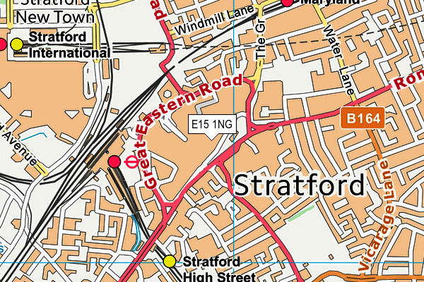 E15 1NG map - OS VectorMap District (Ordnance Survey) E15 1NG map - OS VectorMap District (Ordnance Survey)