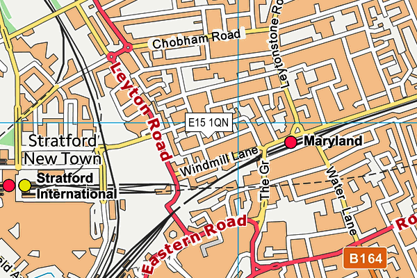 E15 1QN map - OS VectorMap District (Ordnance Survey) E15 1QN map - OS VectorMap District (Ordnance Survey)