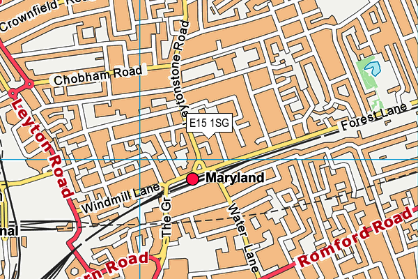 E15 1SG map - OS VectorMap District (Ordnance Survey) E15 1SG map - OS VectorMap District (Ordnance Survey)