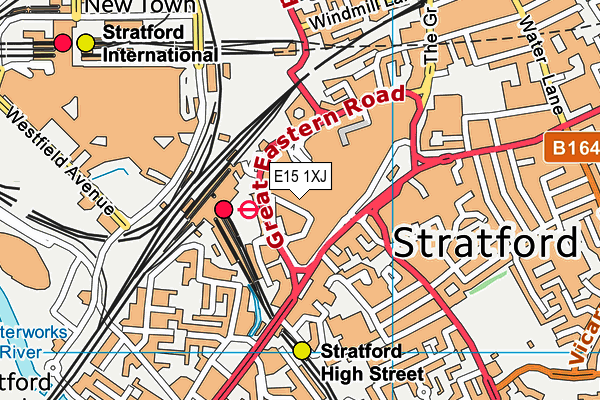 E15 1XJ map - OS VectorMap District (Ordnance Survey) E15 1XJ map - OS VectorMap District (Ordnance Survey)