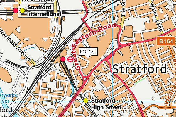E15 1XL map - OS VectorMap District (Ordnance Survey) E15 1XL map - OS VectorMap District (Ordnance Survey)