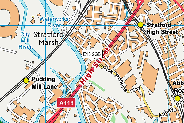E15 2GB map - OS VectorMap District (Ordnance Survey)