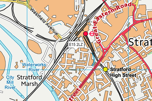 E15 2LZ map - OS VectorMap District (Ordnance Survey) E15 2LZ map - OS VectorMap District (Ordnance Survey)