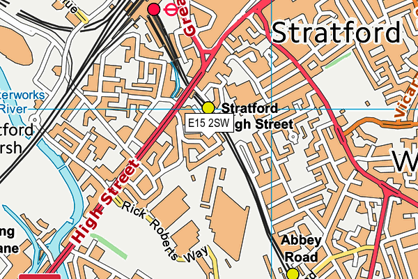 E15 2SW map - OS VectorMap District (Ordnance Survey) E15 2SW map - OS VectorMap District (Ordnance Survey)