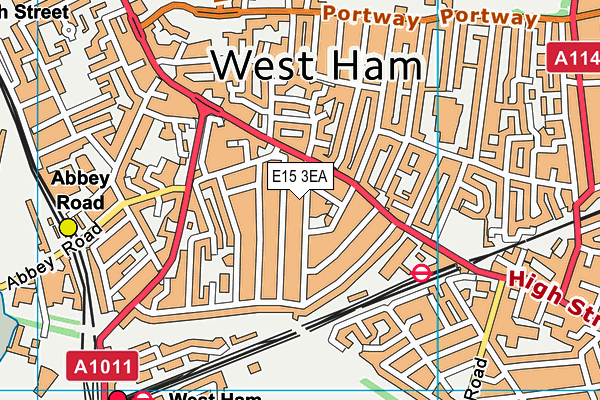 E15 3EA map - OS VectorMap District (Ordnance Survey)