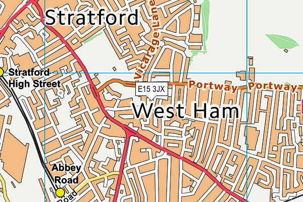 E15 3JX map - OS VectorMap District (Ordnance Survey) E15 3JX map - OS VectorMap District (Ordnance Survey)