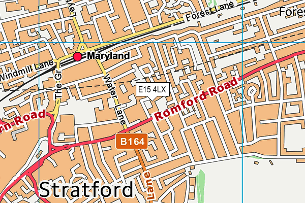 E15 4LX map - OS VectorMap District (Ordnance Survey) E15 4LX map - OS VectorMap District (Ordnance Survey)