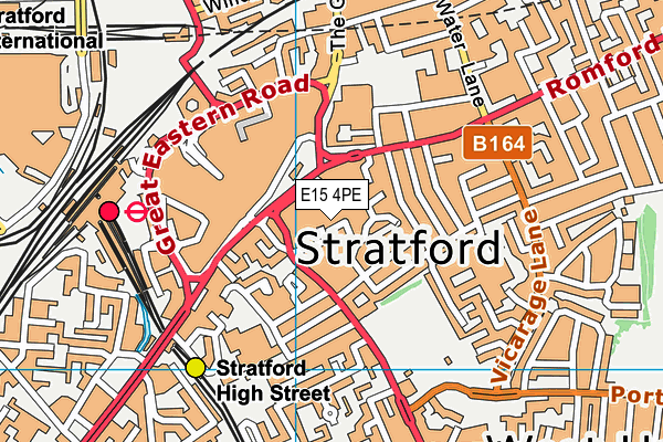 E15 4PE map - OS VectorMap District (Ordnance Survey) E15 4PE map - OS VectorMap District (Ordnance Survey)
