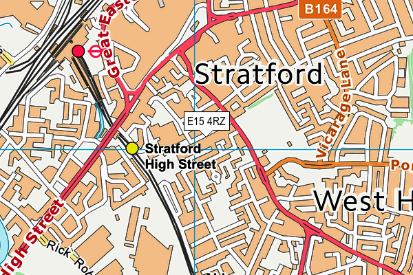 E15 4RZ map - OS VectorMap District (Ordnance Survey) E15 4RZ map - OS VectorMap District (Ordnance Survey)
