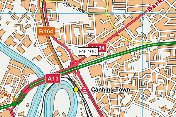 E16 1GQ map - OS VectorMap District (Ordnance Survey) E16 1GQ map - OS VectorMap District (Ordnance Survey)