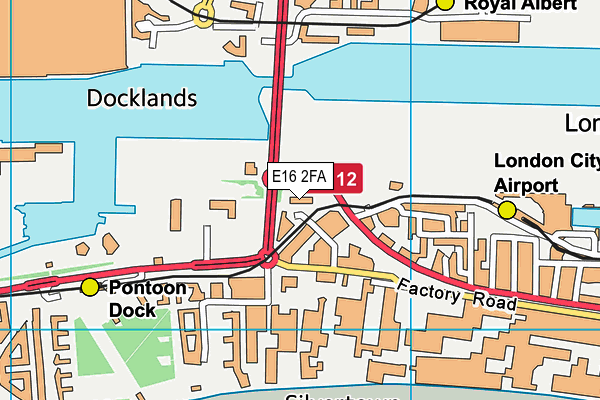 E16 2FA map - OS VectorMap District (Ordnance Survey) E16 2FA map - OS VectorMap District (Ordnance Survey)