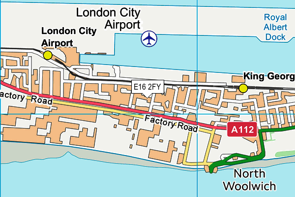 E16 2FY map - OS VectorMap District (Ordnance Survey) E16 2FY map - OS VectorMap District (Ordnance Survey)
