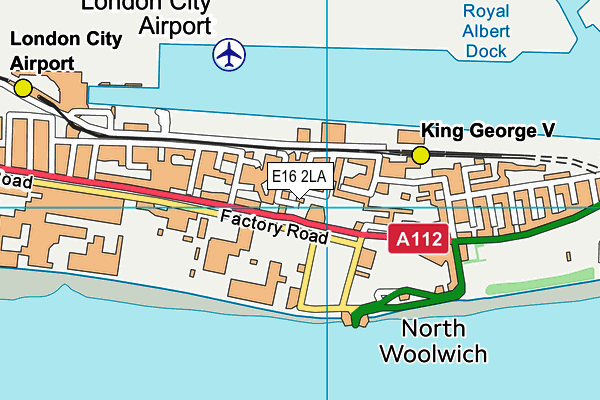 E16 2LA map - OS VectorMap District (Ordnance Survey) E16 2LA map - OS VectorMap District (Ordnance Survey)