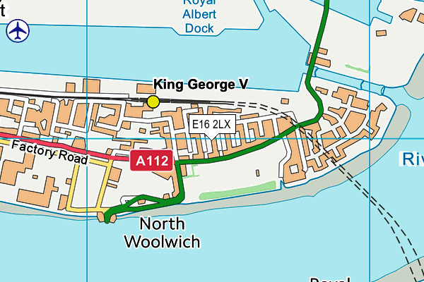 E16 2LX map - OS VectorMap District (Ordnance Survey) E16 2LX map - OS VectorMap District (Ordnance Survey)