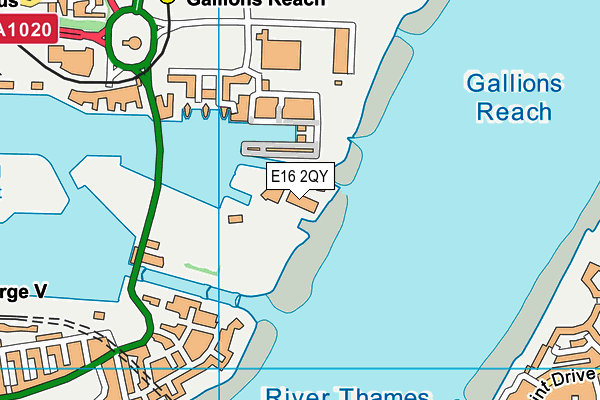 E16 2QY map - OS VectorMap District (Ordnance Survey) E16 2QY map - OS VectorMap District (Ordnance Survey)