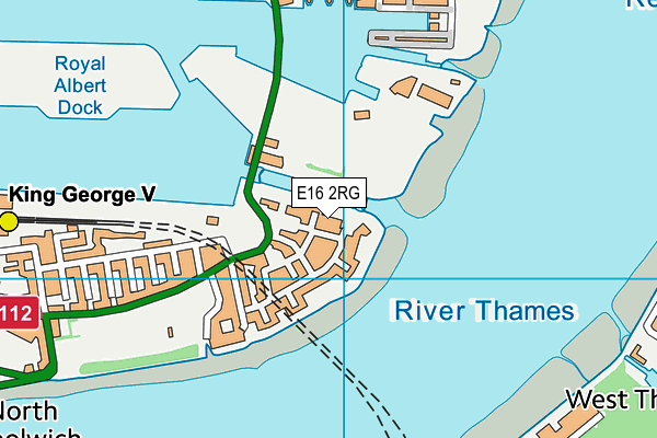 E16 2RG map - OS VectorMap District (Ordnance Survey) E16 2RG map - OS VectorMap District (Ordnance Survey)