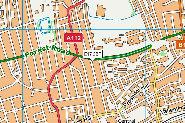 E17 3BF map - OS VectorMap District (Ordnance Survey) E17 3BF map - OS VectorMap District (Ordnance Survey)