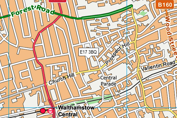 E17 3BQ map - OS VectorMap District (Ordnance Survey) E17 3BQ map - OS VectorMap District (Ordnance Survey)
