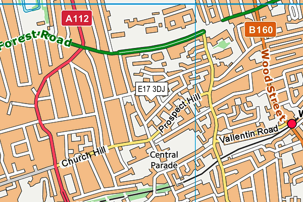 E17 3DJ map - OS VectorMap District (Ordnance Survey) E17 3DJ map - OS VectorMap District (Ordnance Survey)