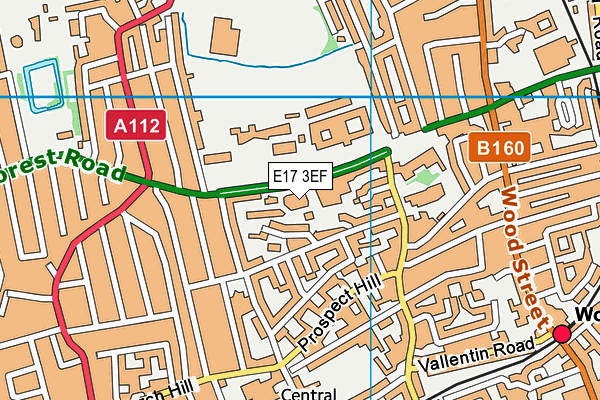 E17 3EF map - OS VectorMap District (Ordnance Survey) E17 3EF map - OS VectorMap District (Ordnance Survey)