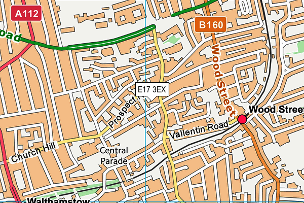 E17 3EX map - OS VectorMap District (Ordnance Survey) E17 3EX map - OS VectorMap District (Ordnance Survey)