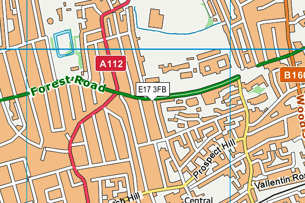 E17 3FB map - OS VectorMap District (Ordnance Survey) E17 3FB map - OS VectorMap District (Ordnance Survey)