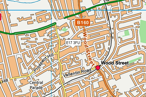 E17 3FU map - OS VectorMap District (Ordnance Survey) E17 3FU map - OS VectorMap District (Ordnance Survey)