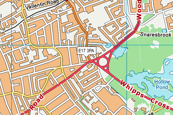 E17 3PA map - OS VectorMap District (Ordnance Survey) E17 3PA map - OS VectorMap District (Ordnance Survey)