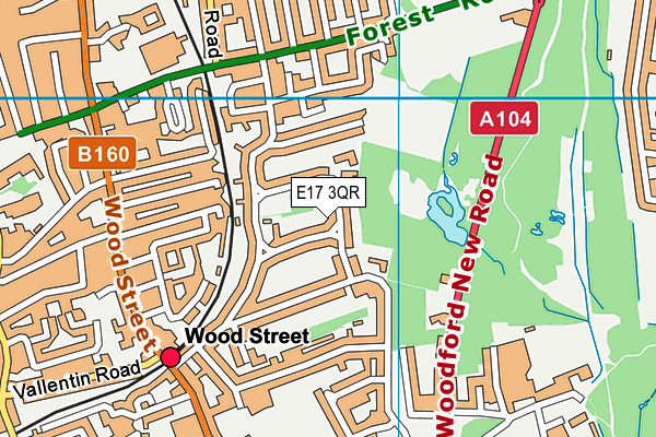 E17 3QR map - OS VectorMap District (Ordnance Survey) E17 3QR map - OS VectorMap District (Ordnance Survey)