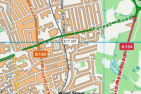 E17 3ST map - OS VectorMap District (Ordnance Survey) E17 3ST map - OS VectorMap District (Ordnance Survey)