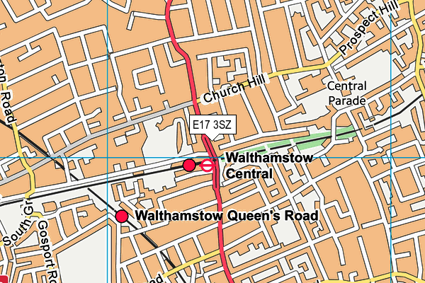 E17 3SZ map - OS VectorMap District (Ordnance Survey) E17 3SZ map - OS VectorMap District (Ordnance Survey)