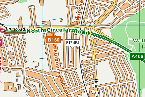 E17 4EJ map - OS VectorMap District (Ordnance Survey) E17 4EJ map - OS VectorMap District (Ordnance Survey)