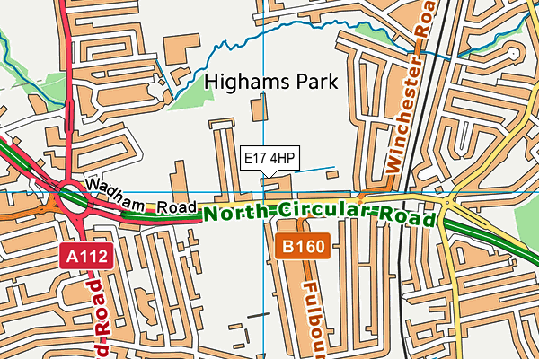 E17 4HP map - OS VectorMap District (Ordnance Survey) E17 4HP map - OS VectorMap District (Ordnance Survey)