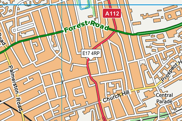 E17 4RP map - OS VectorMap District (Ordnance Survey) E17 4RP map - OS VectorMap District (Ordnance Survey)