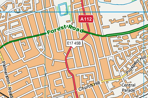 E17 4SB map - OS VectorMap District (Ordnance Survey) E17 4SB map - OS VectorMap District (Ordnance Survey)