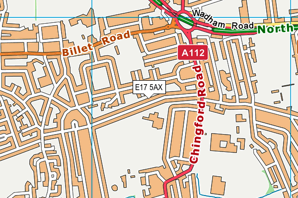 E17 5AX map - OS VectorMap District (Ordnance Survey) E17 5AX map - OS VectorMap District (Ordnance Survey)