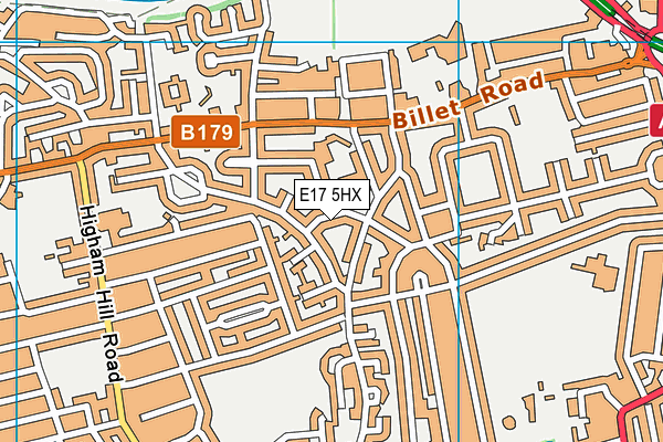 E17 5HX map - OS VectorMap District (Ordnance Survey) E17 5HX map - OS VectorMap District (Ordnance Survey)