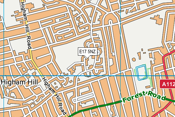 E17 5NZ map - OS VectorMap District (Ordnance Survey) E17 5NZ map - OS VectorMap District (Ordnance Survey)