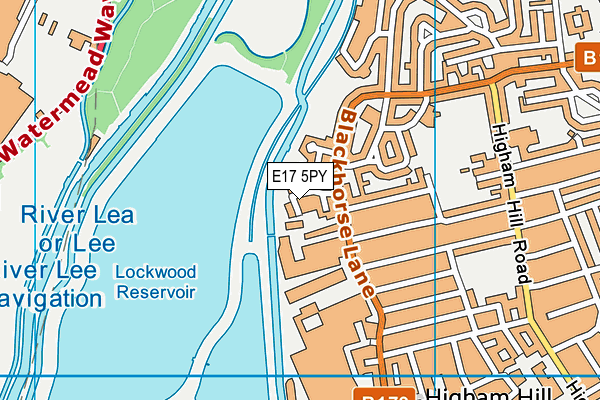 E17 5PY map - OS VectorMap District (Ordnance Survey) E17 5PY map - OS VectorMap District (Ordnance Survey)
