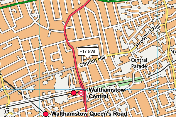 E17 5WL map - OS VectorMap District (Ordnance Survey) E17 5WL map - OS VectorMap District (Ordnance Survey)