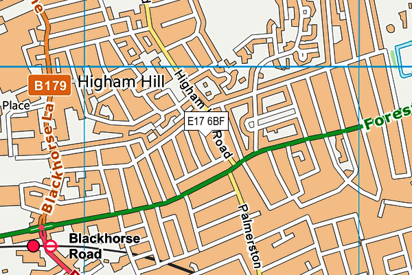 E17 6BF map - OS VectorMap District (Ordnance Survey) E17 6BF map - OS VectorMap District (Ordnance Survey)